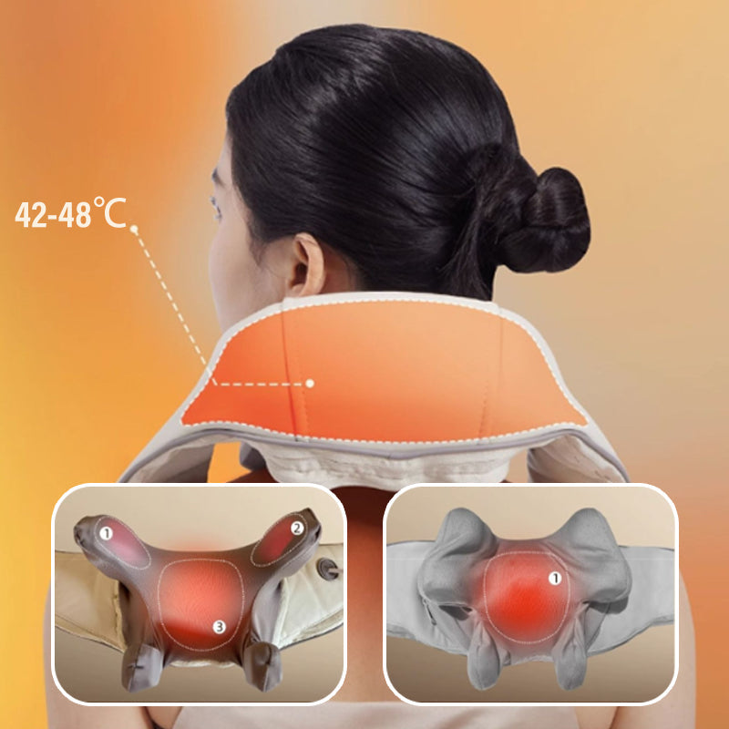 ZenTherapy Nackenmassagegerät - Wärmetherapie für ultimativen Komfort & Schmerzlinderung