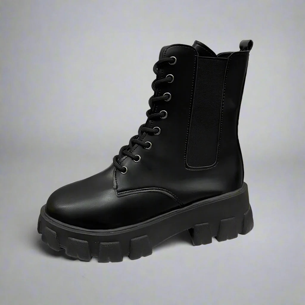 ECO stiefeletten | Schwarze Motorrad-Stiefeletten für Damen