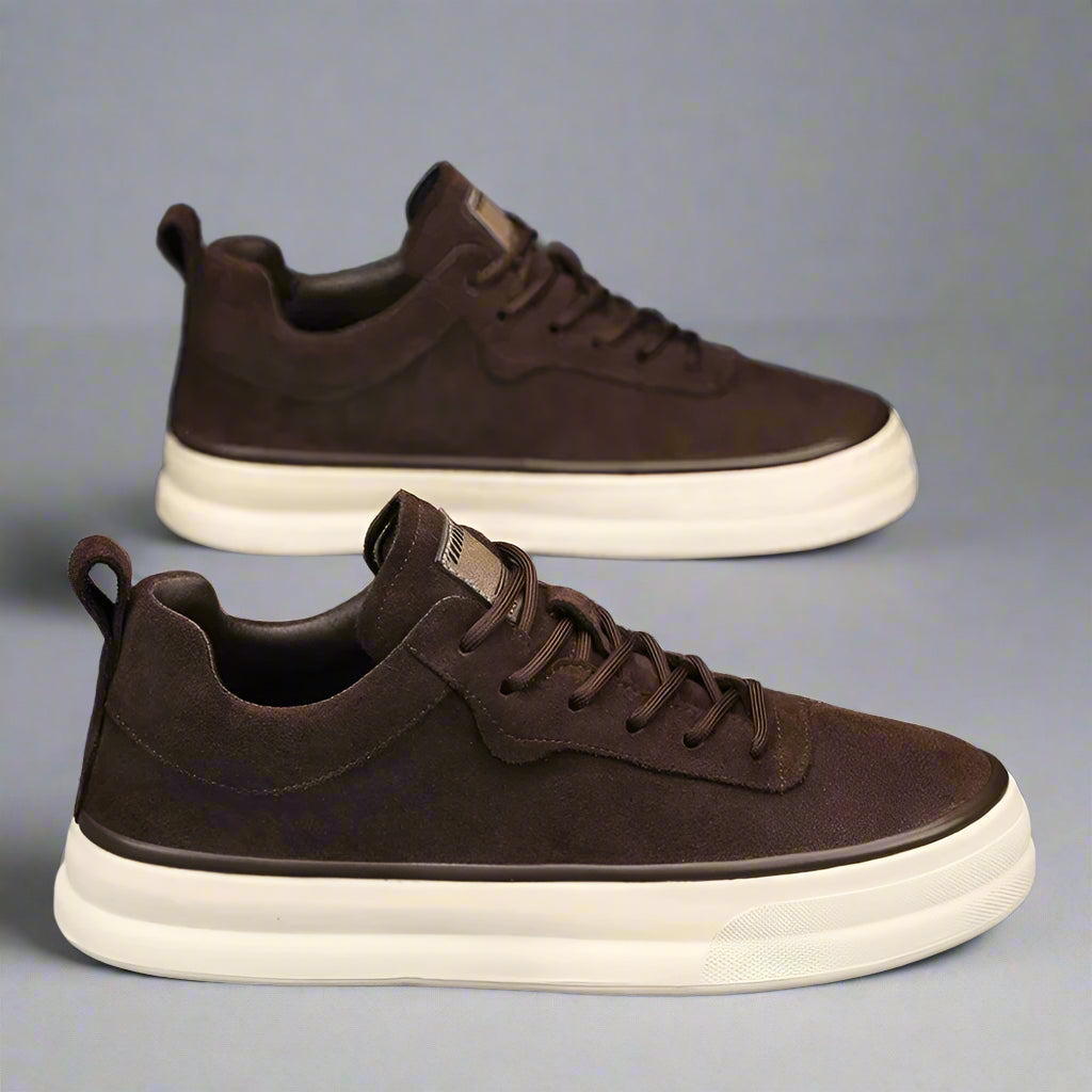 Graufeld Business Sneakers | Bequeme Leder Herren Freizeit Schuhe für breite Füße