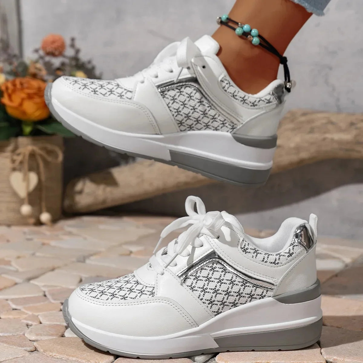 ECO Sneaker | Bequeme ergonomische Damen-Sneaker mit dämpfender Sohle und Einlagen geeignet