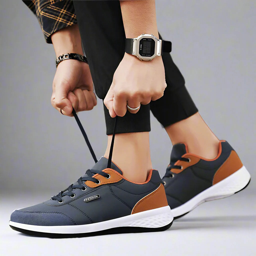 ECO freizeit sneakers | Leder Ergonomische Casual Sneakers für Herren