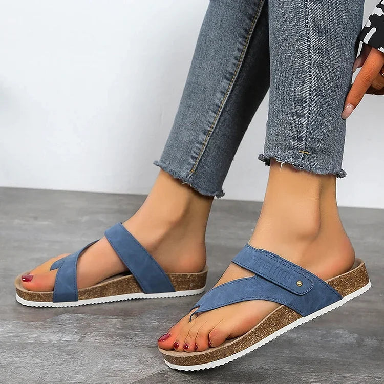 Deichma Zehentrenner | Bequeme Ergonomische Sandalen für Damen