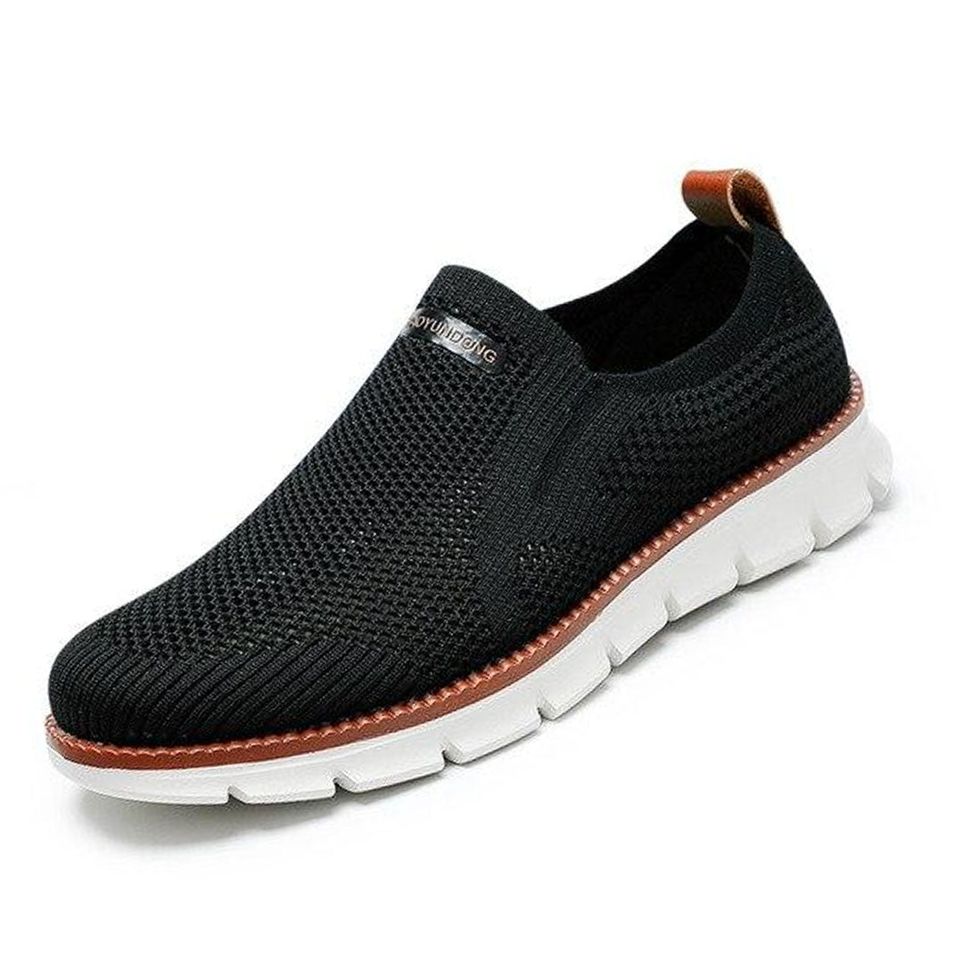Bergmann herrenschuhe | Ergonomische Slip-in Business Mesh-Sneaker für einlage