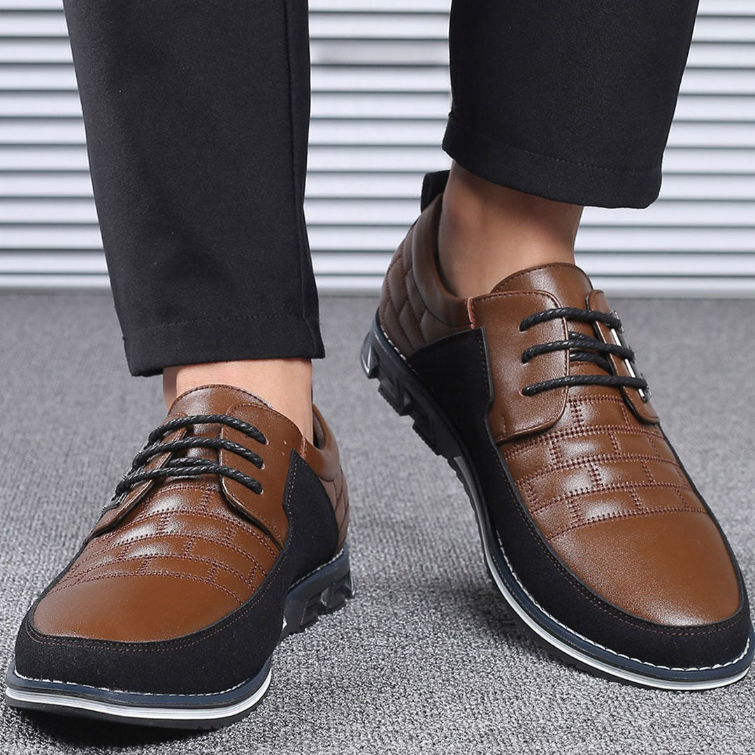 Bugatto herrenschuhe | Ergonomische Business leder-look Sneaker für einlage