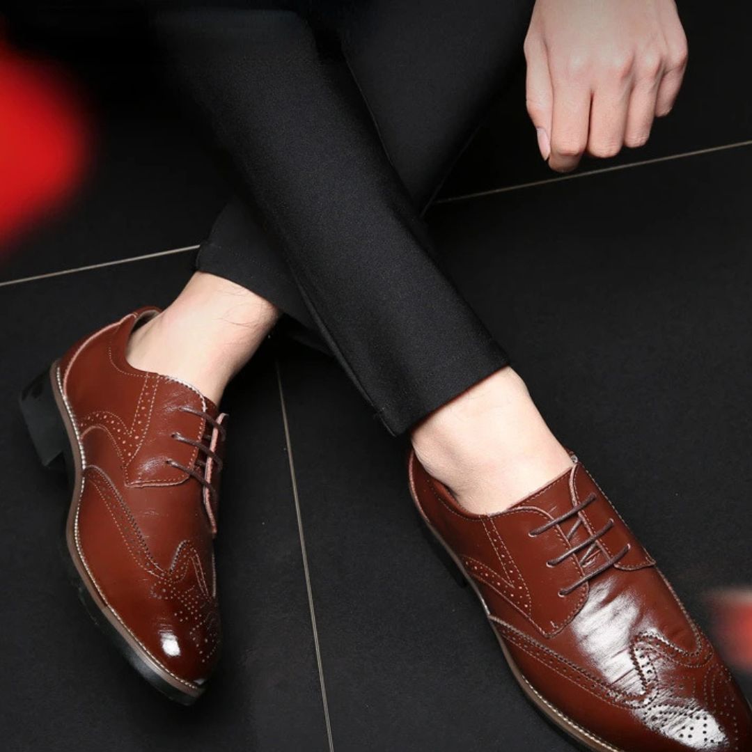 GEO Oxford anzugschuhe | Bequeme luxuriöse Lederschuhe für Herren