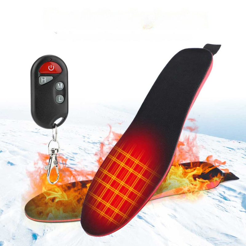 InsolaHeat - Wiederaufladbare Beheizte Einlegesohlen für Herren & Damen – Langanhaltende Wärme für Outdoor-Abenteuer