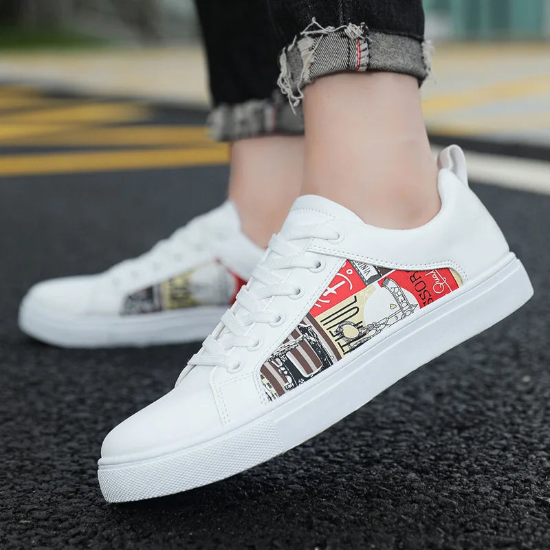 ECO freizeit sneakers | Bequeme Leder Casual Schnür-Sneakers für Herren