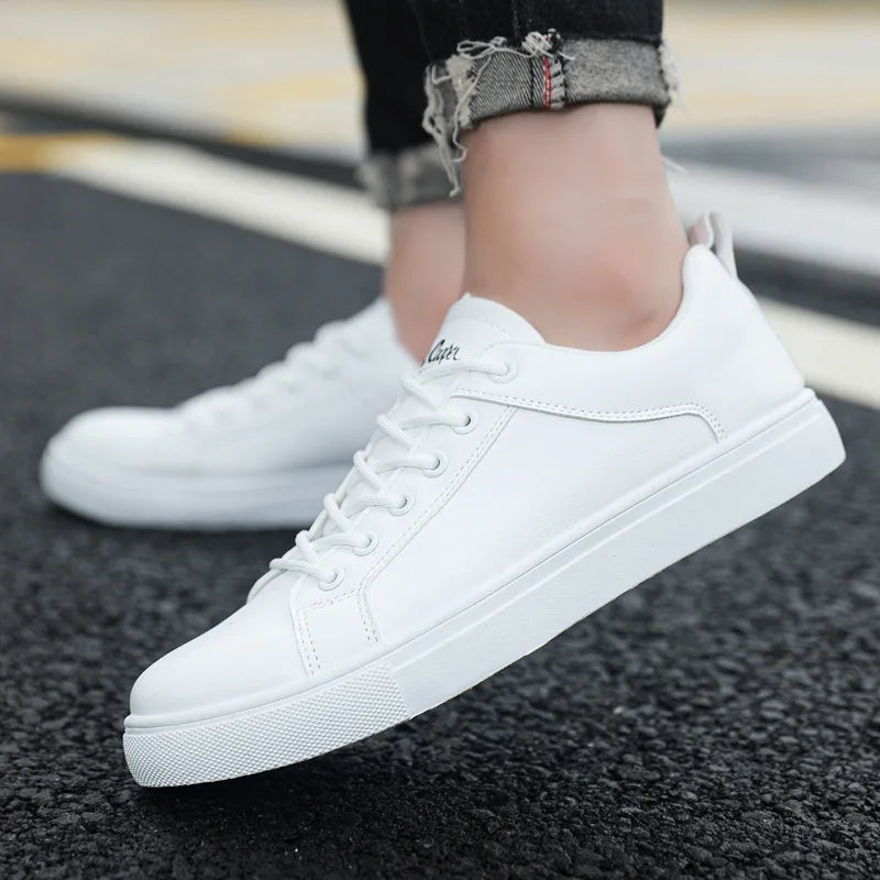ECO freizeit sneakers | Bequeme Leder Casual Schnür-Sneakers für Herren