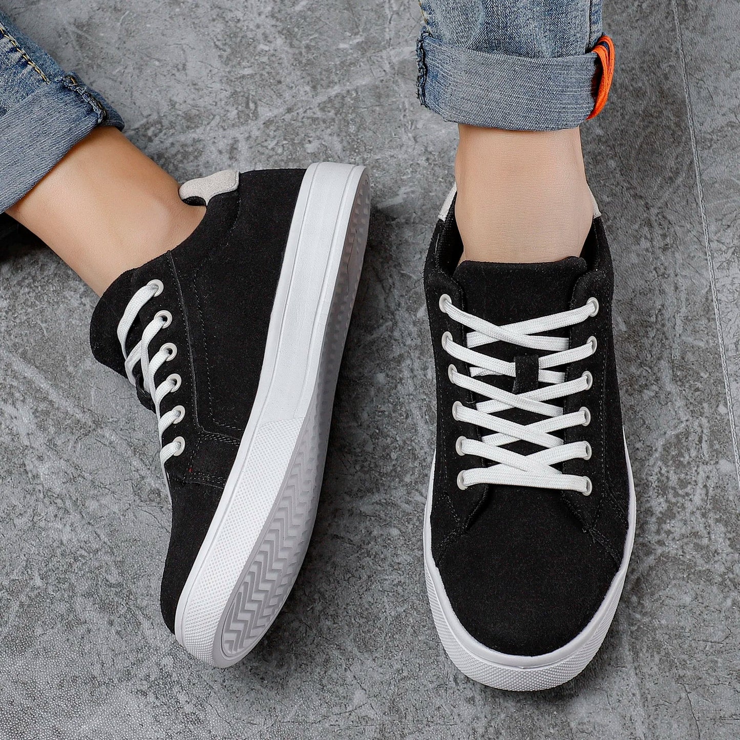 GEO Business Sneakers | Bequeme glatte Business-Sneaker für Herren