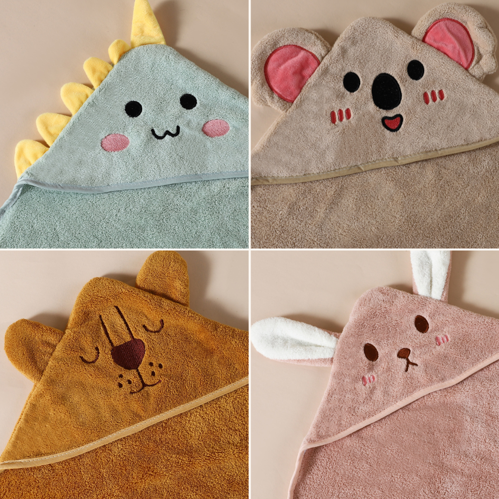 BabyHugWrap - Weiche & Saugfähige Baby-Badewanne mit Kapuze