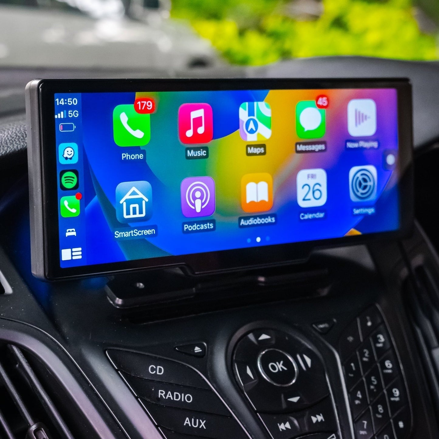 Universelles Tragbares Multimedia-Navigationssystem mit Apple CarPlay & Android Auto