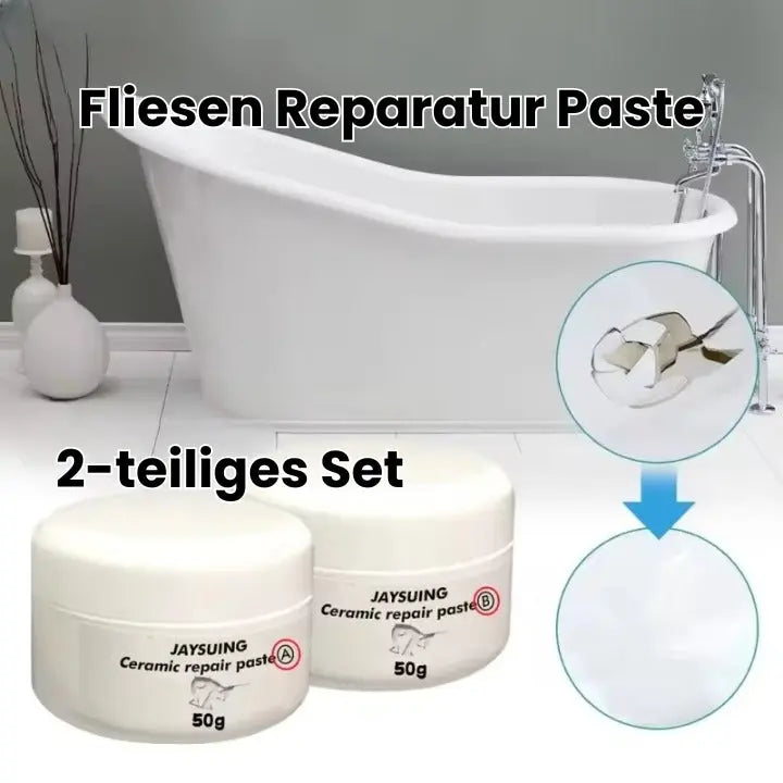 Fliesen Reparaturpaste: Schnelle & Effektive Reparatur für Risse und Absplitterungen – Für ein makelloses Zuhause
