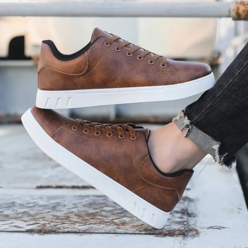 GEO Business Sneakers | Klassische Herren Business-Leder-Sneaker