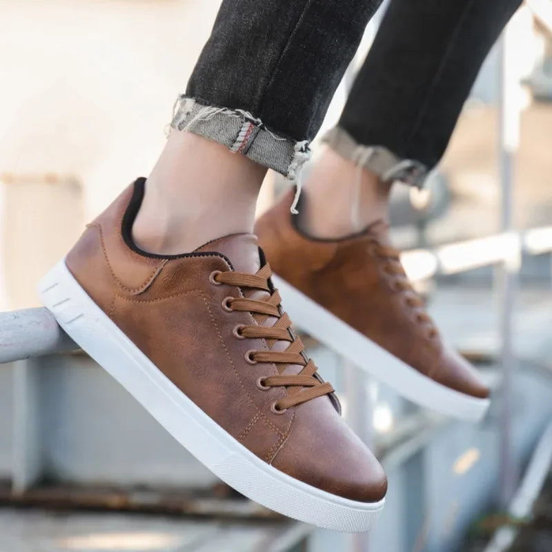 GEO Business Sneakers | Klassische Herren Business-Leder-Sneaker
