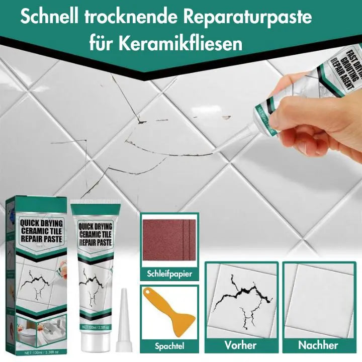 Reparaturpaste für Keramikfliesen - Schnell trocknend & Langlebig