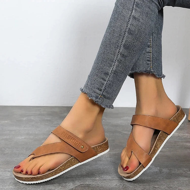 Deichma Zehentrenner | Bequeme Ergonomische Sandalen für Damen