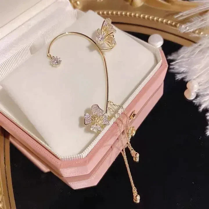Funkelnde Zirkonia Schmetterlings-Ohrmanschetten ohne Piercing – Eleganter Schmuck für Damen