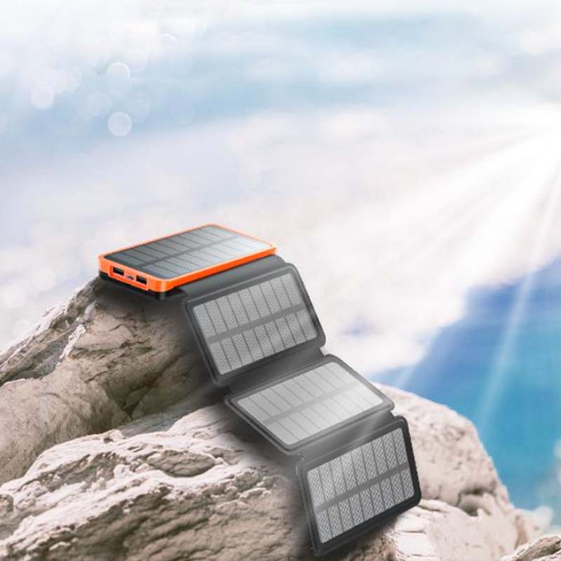PowerFold Solar-Powerbank: Tragbar, faltbar & wasserdicht für unbegrenzte Energie unterwegs