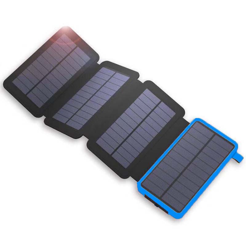 PowerFold Solar-Powerbank: Tragbar, faltbar & wasserdicht für unbegrenzte Energie unterwegs