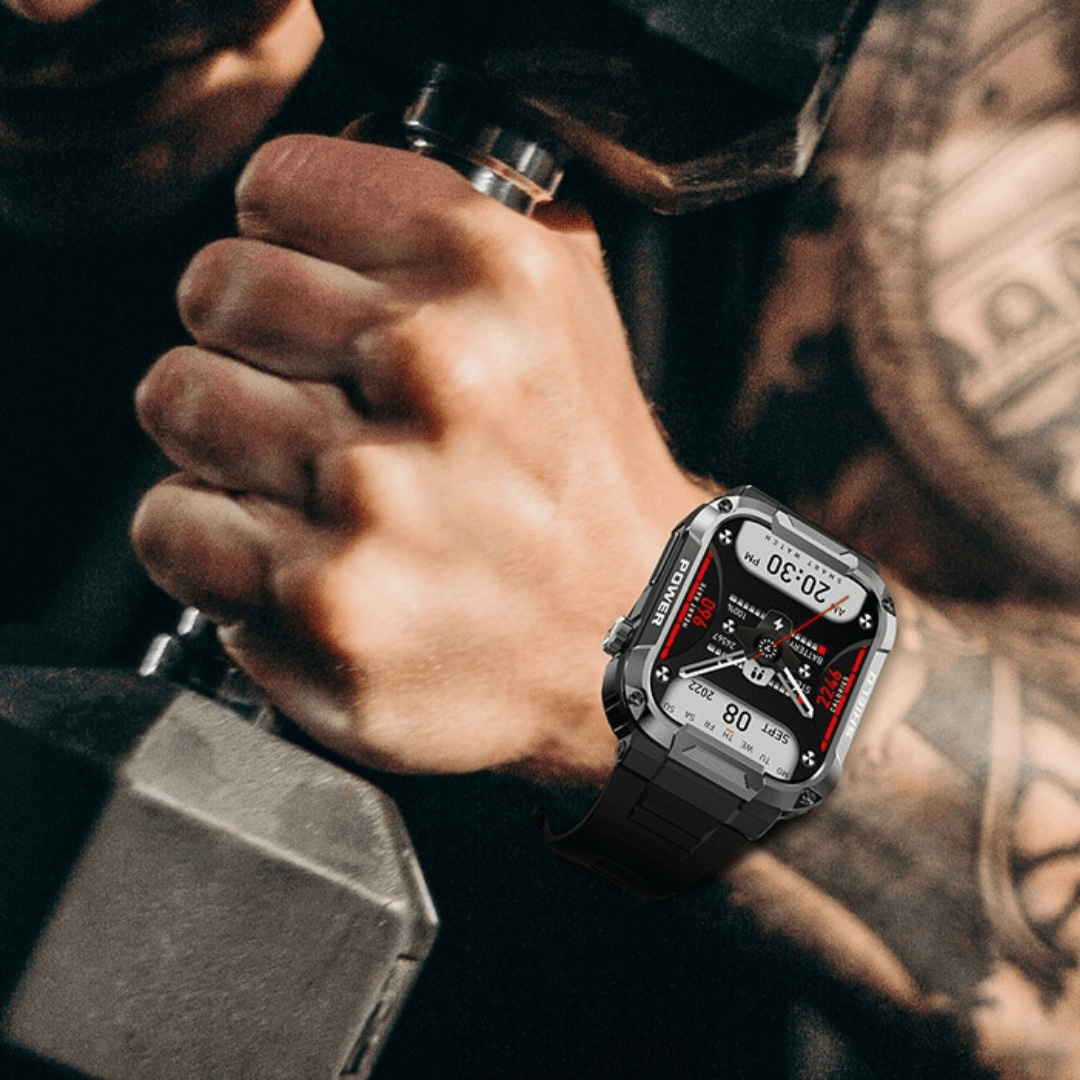 EliteEdge Commando Smartwatch Pro: Robuste Militärische Smartwatch mit KI-Sprachassistent und 110+ Sportmodi