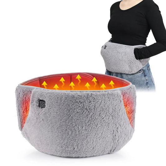 WarmFlex - Therapeutisches Heizkissen für Bauch, Lendenwirbelsäule und Gebärmutter mit elektrischem Heizgürtel / Taillenwärmer via USB