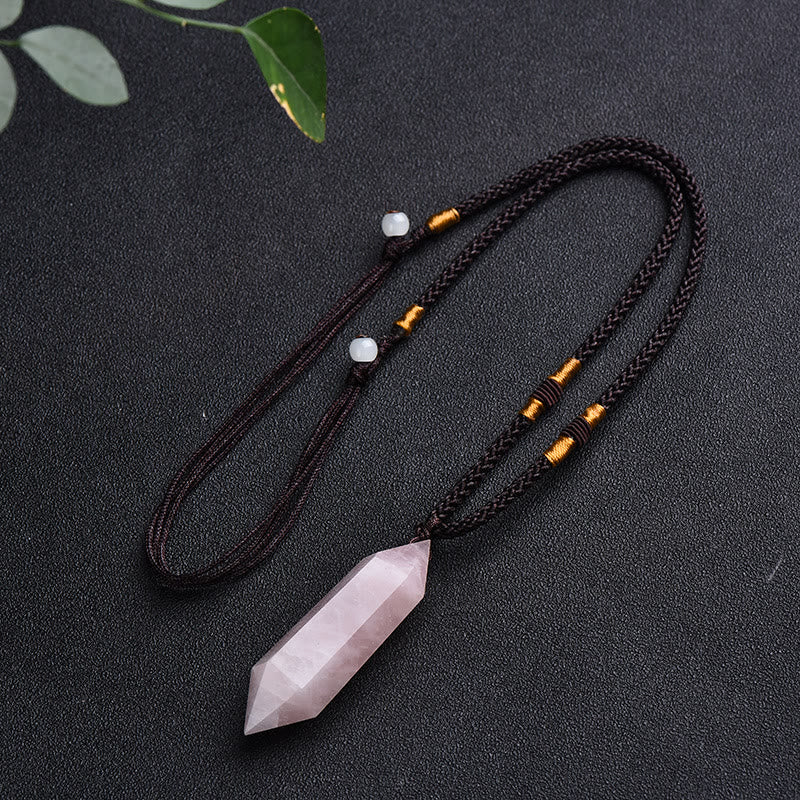 Lyra Amethyst Heilkristall Halskette - Natürliche Heilung und Schutz