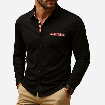 Polo Shirt für Herren - Langarm & Kragen für den Winter