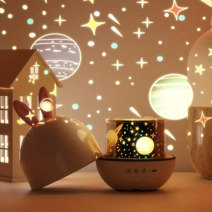 Droomlicht Sternenprojektor Nachtlampe: Zauberhafter Sternenhimmel & Einschlafhilfe für Kinder