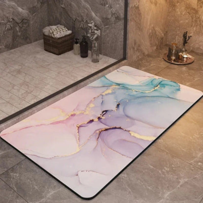 PureStep - Schnelltrocknende Badematte mit Anti-Rutsch-Oberfläche und schlankem, minimalistischem Design