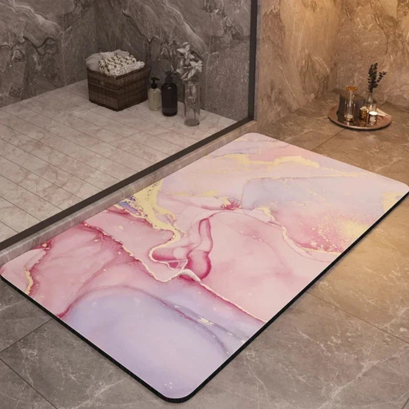 PureStep - Schnelltrocknende Badematte mit Anti-Rutsch-Oberfläche und schlankem, minimalistischem Design