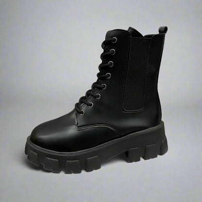 ECO stiefeletten | Schwarze Motorrad-Stiefeletten für Damen