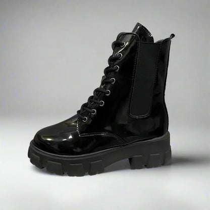 ECO stiefeletten | Schwarze Motorrad-Stiefeletten für Damen