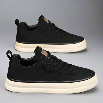 Graufeld Business Sneakers | Bequeme Leder Herren Freizeit Schuhe für breite Füße