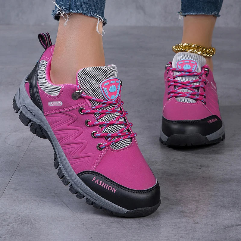 GEO Wanderschuhe | Bequeme Ergonomische Wasserdichte Freizeitschuhe für Frauen