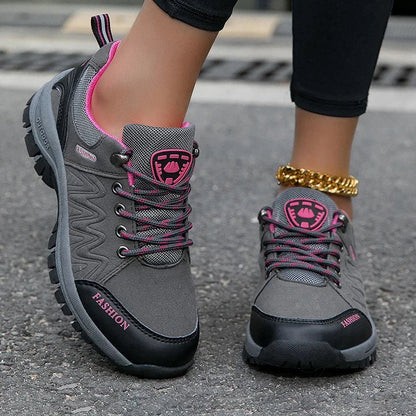 GEO Wanderschuhe | Bequeme Ergonomische Wasserdichte Freizeitschuhe für Frauen