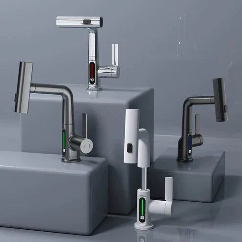 WaterMaster: Der Vielseitige LED-Wasserhahn für Küche & Bad – 360° drehbar, 5 Strahlmodi & Temperaturanzeige
