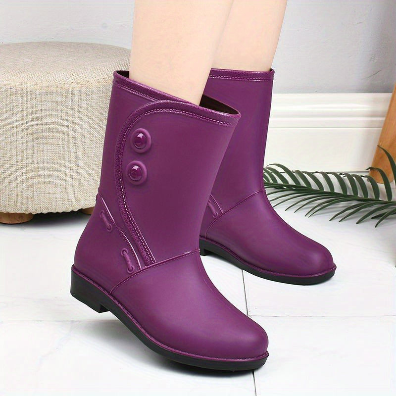 Modische Damen-Regenstiefel für den Herbst: Wasserfest & Komfortabel – Perfekt für jedes Wetter!