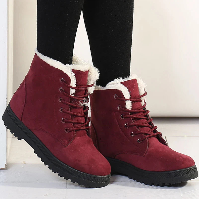 ECO stiefeletten | Winter warm fur ankle boots for women