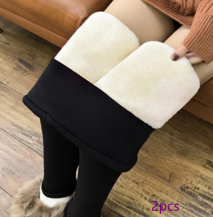 Warme Winter Leggings mit Hoher Taille & Plüschfutter - Ideal für Kälte und Komfort