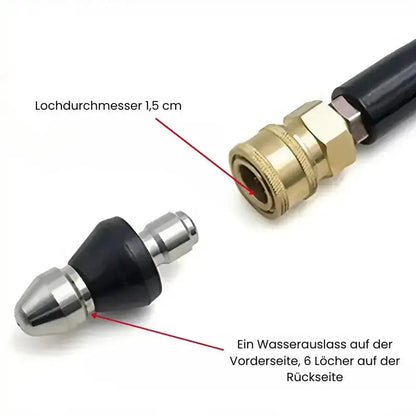 Professionelle Rohrreinigungsdüse für Hochdruckreiniger – Verstopfungen schnell und effektiv lösen