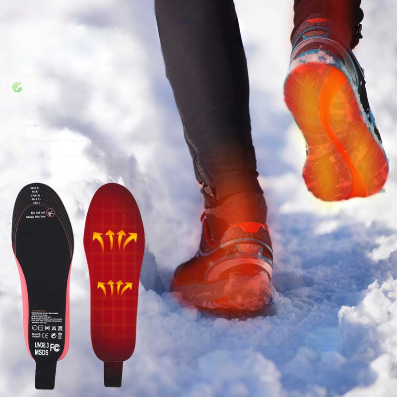 InsolaHeat - Wiederaufladbare Beheizte Einlegesohlen für Herren & Damen – Langanhaltende Wärme für Outdoor-Abenteuer