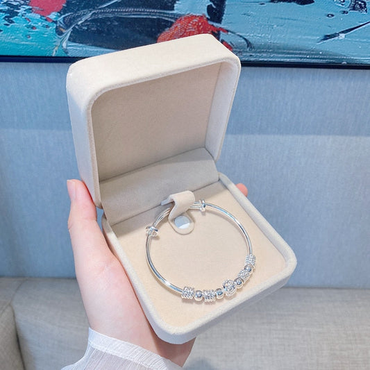 Elegantes Armband mit Glücksperlen aus 925er Sterling-Silber – Verstellbar und Hypoallergen