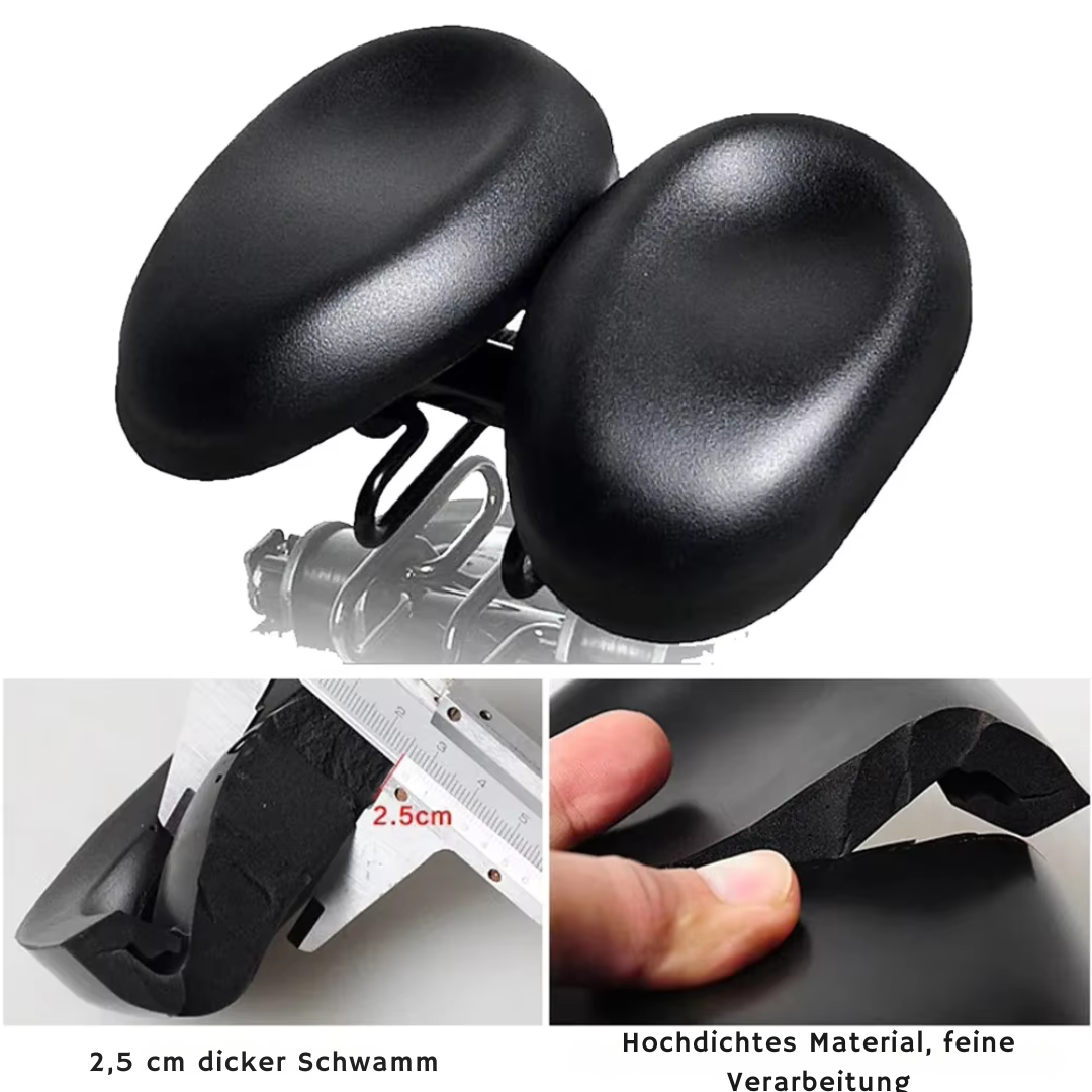 HW Noseless Fahrradsattel: Bequemer, Ergonomischer & Breiter Komfortsitz für Alle Fahrräder – Ideal für Lange Touren!