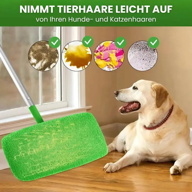 2+2 Gratis: Hochwertige, wiederverwendbare Mikrofaser-Mopp-Pads für Swiffer Sweeper – Gründlich & Umweltfreundlich Reinigen