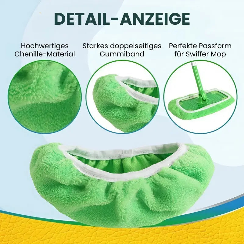 2+2 Gratis: Hochwertige, wiederverwendbare Mikrofaser-Mopp-Pads für Swiffer Sweeper – Gründlich & Umweltfreundlich Reinigen