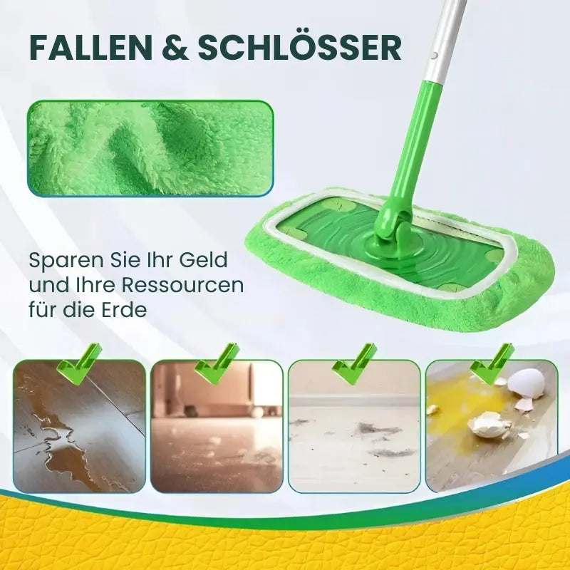 2+2 Gratis: Hochwertige, wiederverwendbare Mikrofaser-Mopp-Pads für Swiffer Sweeper – Gründlich & Umweltfreundlich Reinigen