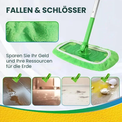 2+2 Gratis: Hochwertige, wiederverwendbare Mikrofaser-Mopp-Pads für Swiffer Sweeper – Gründlich & Umweltfreundlich Reinigen