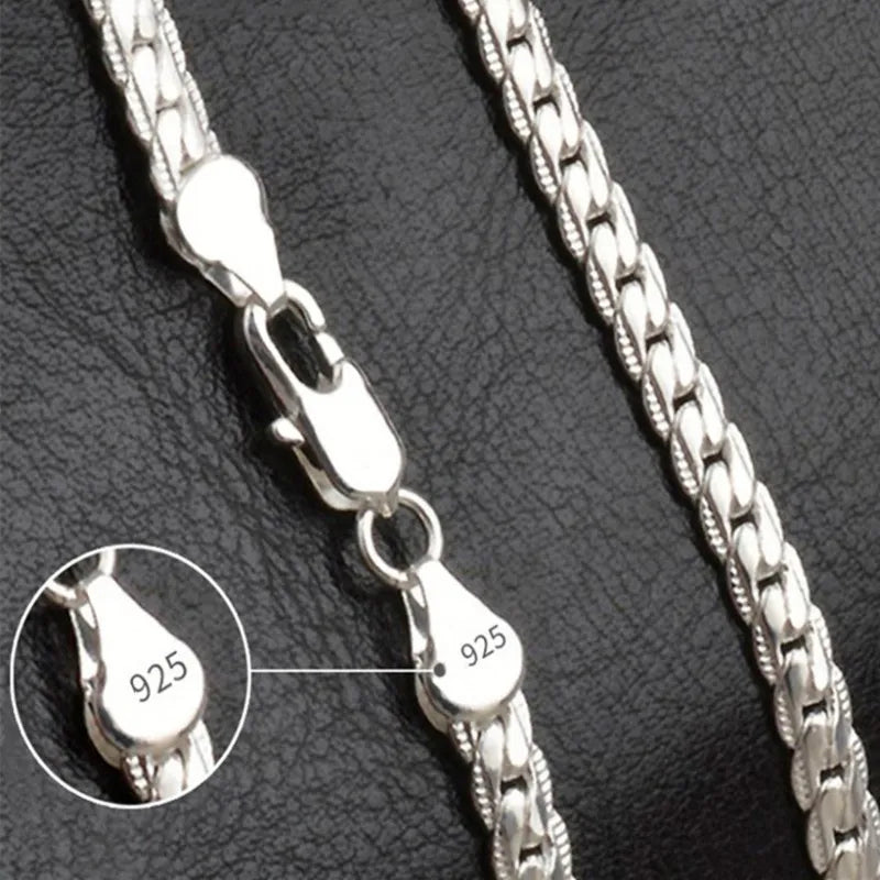 Glückseligkeit Sterling Halskette – Elegante 925er Silber Kette für Damen, Perfekt für Hochzeiten und Alltag
