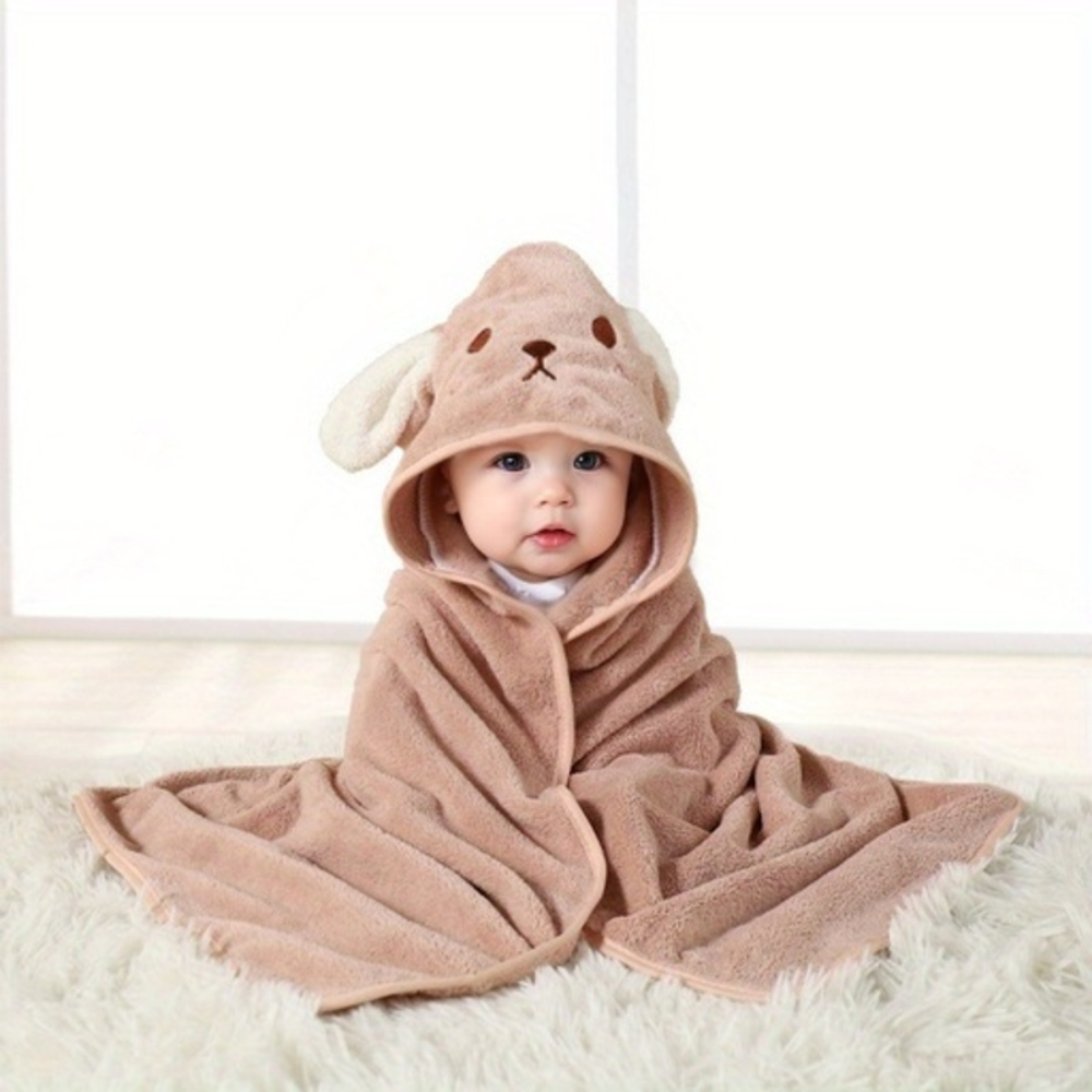 BabyHugWrap - Weiche & Saugfähige Baby-Badewanne mit Kapuze