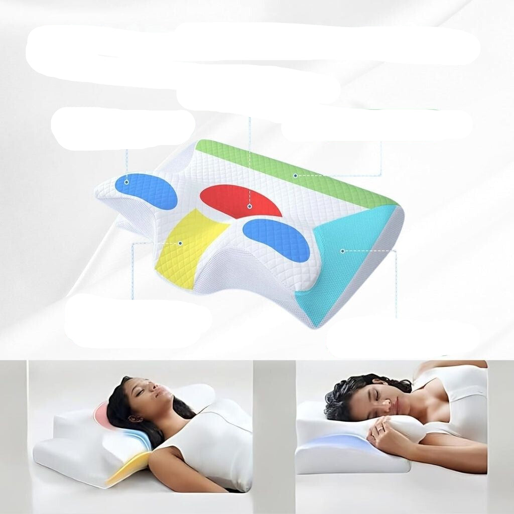 PillowMed - Ergonomisches orthopädisches Kissen für schmerzfreies Schlafen